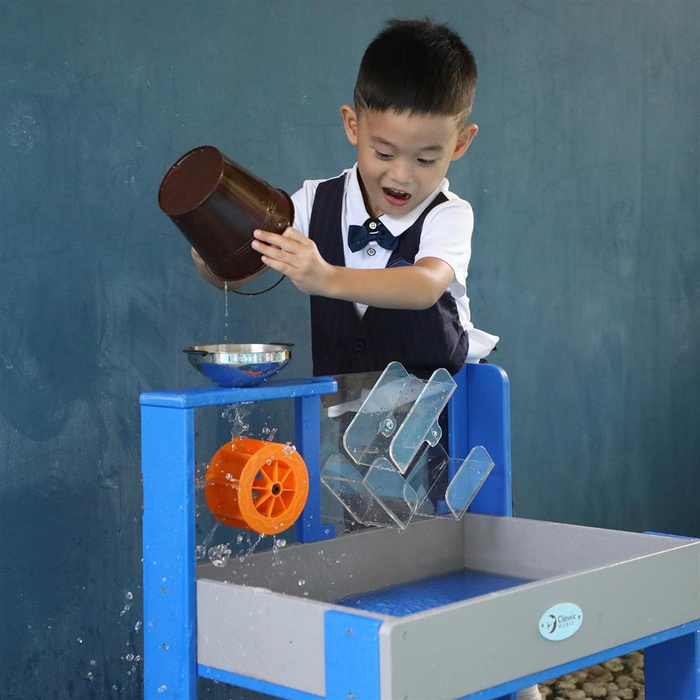 Stolik do eksperymentów CLASSIC WORLD EDU CW70803 Zestaw doświadczeń dla dzieci wodą i piaskiem 2w1