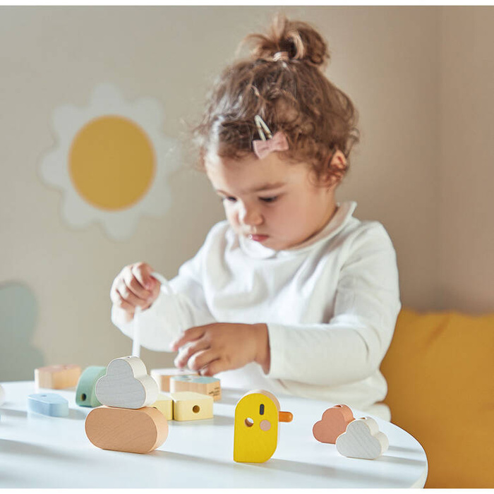 Nawlekanka z drewnianymi ptaszkami Sweet Cocoon J04050 Janod