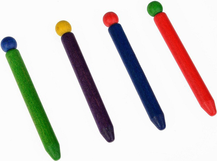 Kolorowy, drewniany ołówek do ćwiczenia pisania, 110043-Pilch