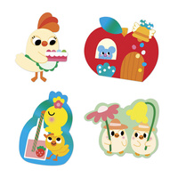 Duże naklejki wielorazowe 50 sztuk Wiosna Janod J09187