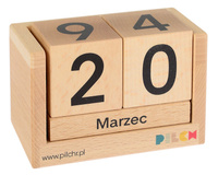 Drewniany kalendarz z sześcianów 110100 Pilch