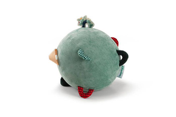 Piłka sensoryczna z pozytywką wielofunkcyjna miękka pluszowa Smok Joe 83397 Lilliputiens