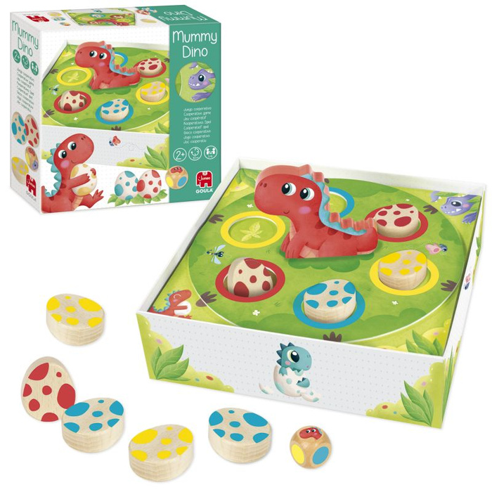 Pierwsza gra kooperacyjna dla dzieci Dino Mama Goula 1110100495 gry planszowe dla dzieci