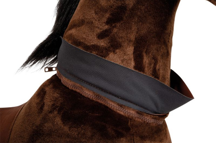 Duży jeżdżący mechaniczny koń na kółkach dla dzieci Brąz Small Foot 12462