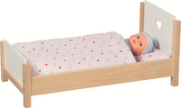 Drewniane Łóżko dla lalki Serduszko 51445 Goki do zabawy w dom i opiekę
