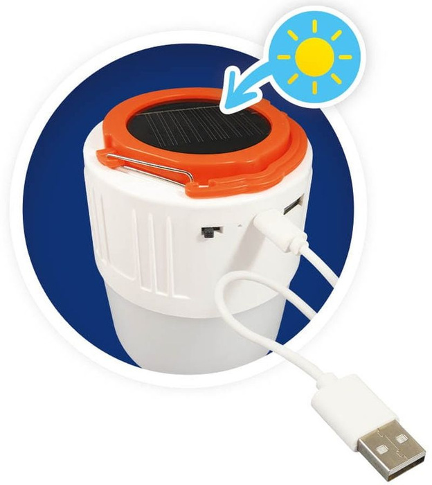 Lampka solarna Latarka Bluetooth na kemping Buki BN018