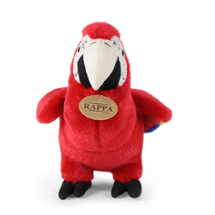 Pluszowa papuga Ara czerwona 24 cm Rappa 195028