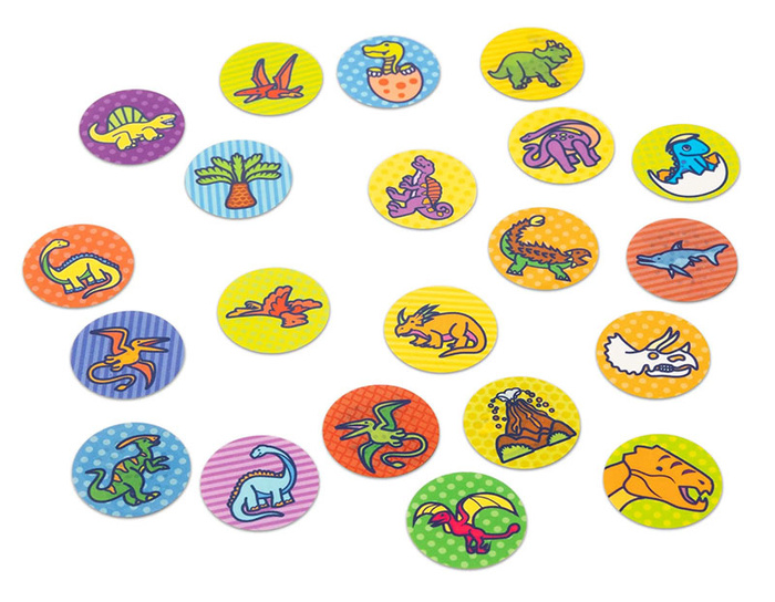 Sticker Wow zestaw naklejek uzupełniających do stempli 300 sztuk Dinozaur 50326 Melissa & Doug