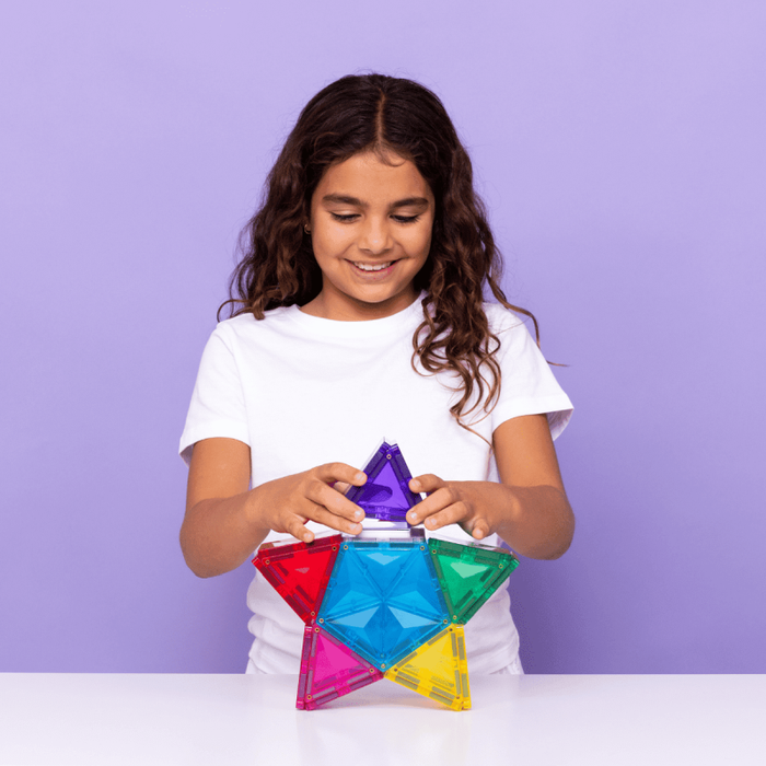 Klocki magnetyczne świecące Light Star Pack 28 el Connetix 00028-ST