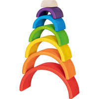 Drewniana układanka 3D mała tęcza 7 el. Goki 58479 