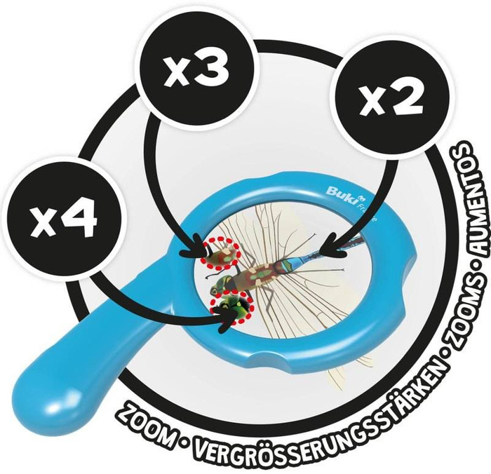 Mini lupa 9007-Buki, zabawy w domu i w plenerze