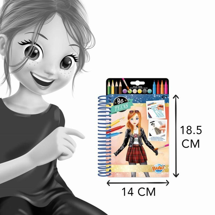 Szkicownik projektowania STROJE ROCKOWE CM103-Buki, zestaw artystyczny dla dzieci