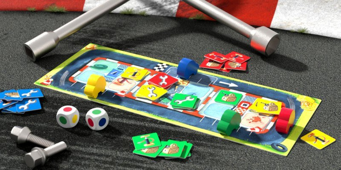 Gra planszowa dla dzieci Pit stop mistrzów HB305260-Haba