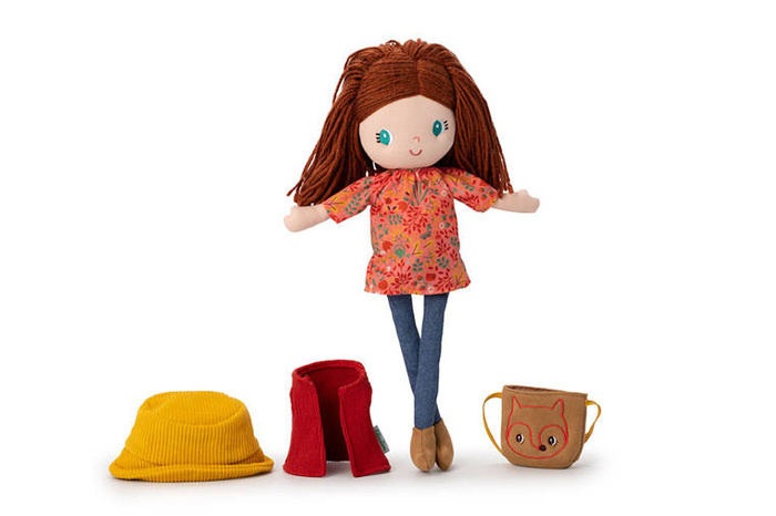 Lalka przytulanka eksplorerka przyrody ulubiony towarzysz Lea 41cm wysokości 83489 LILLIPUTIENS