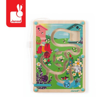 Magnetyczny labirynt Łąka J05310-Janod, zabawki edukacyjne dla dzieci