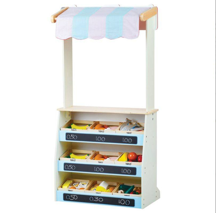 Sklep drewniany i teatrzyk dla dzieci w jednym T0068-Tidlo-zabawy w domu, przedszkolu