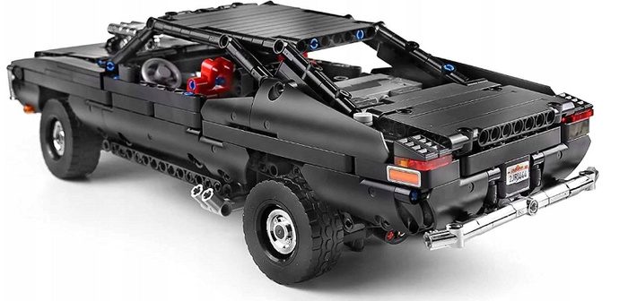 Klocki konstrukcyjne Mould King 13081 realistyczny Model Dodge Charger R/T Muscle Car RC 1:12 - 1098 elementów