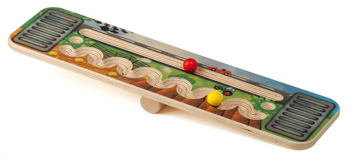 Drewniana deska do balansowania z labiryntem Wyścig Erzi 46101