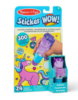 Sticker Wow stempel z naklejkami Purpurowy Jednorożec Melissa & Doug 51103 książeczka z naklejkami