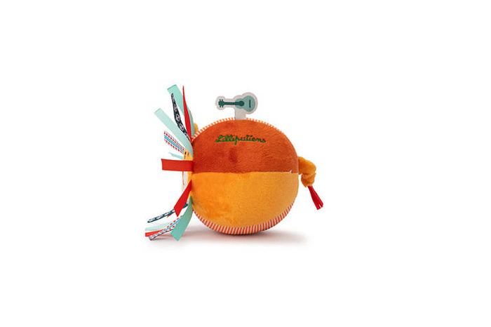 Piłeczka sensoryczna z dzwoneczkiem i wypustkami Lew Jack 83476 LILLIPUTIENS