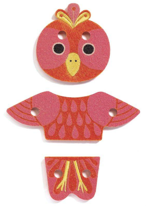 Nawlekanka ze sznurkami FELTIMIX DJ01669-Djeco, zabawki rozwojowe