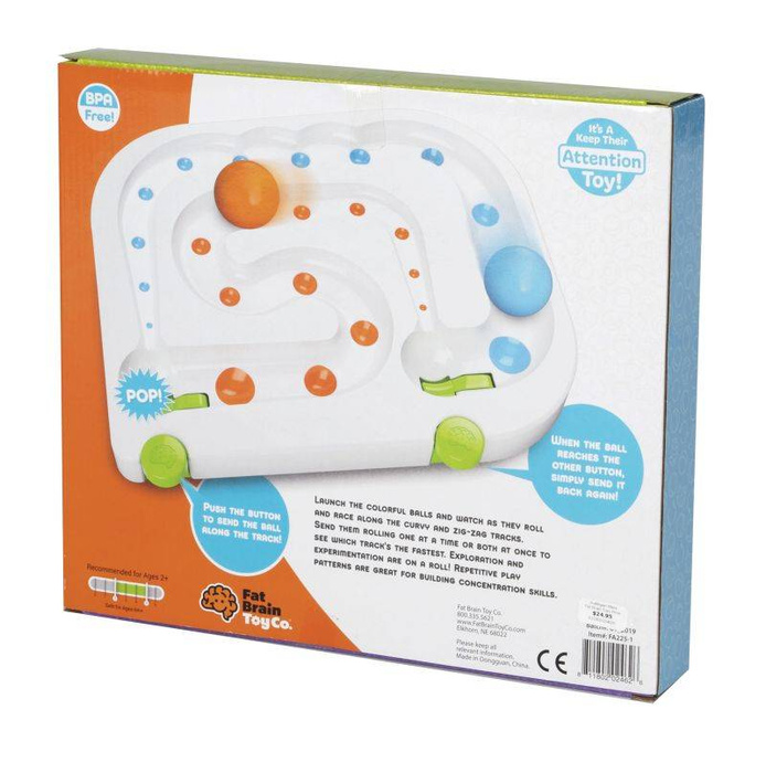 Płaski tor dla kulek kulodrom RollAgain FA225-1 Fat Brain Toys, zjeżdżalnie dla kulek