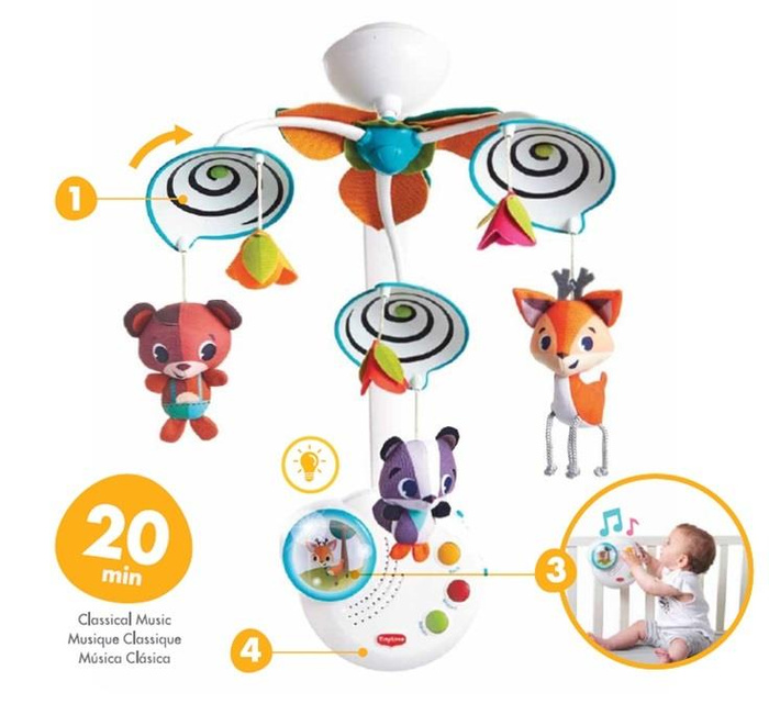 Karuzela klasyczna Leśna Kraina Tiny Love TL1305106830 muzyka, ruch i rozwój zmysłów od pierwszych dni życia