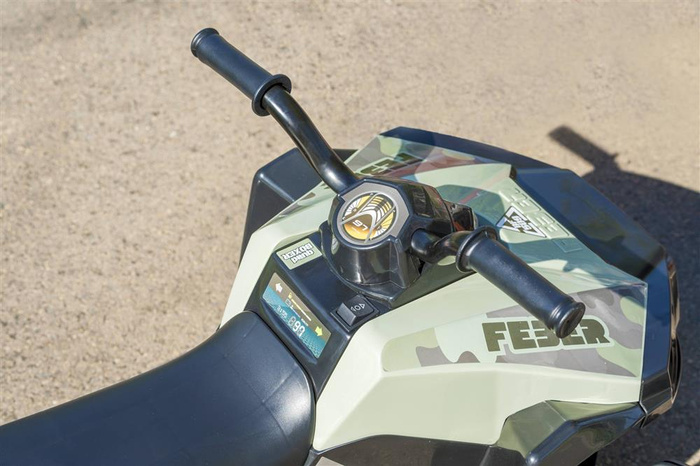 Elektryczny Quad FEBER 12541 wytrzymały Pojazd na akumulator dla dzieci 12VBoxer Moro