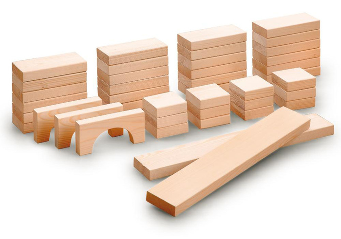 Klocki drewniane Maxi 41 elementów Erzi 41022