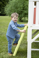 Domek ogrodowy z drabinką i zjeżdżalnią Smoby 810802 bezpieczna przestrzeń do aktywnej zabawy