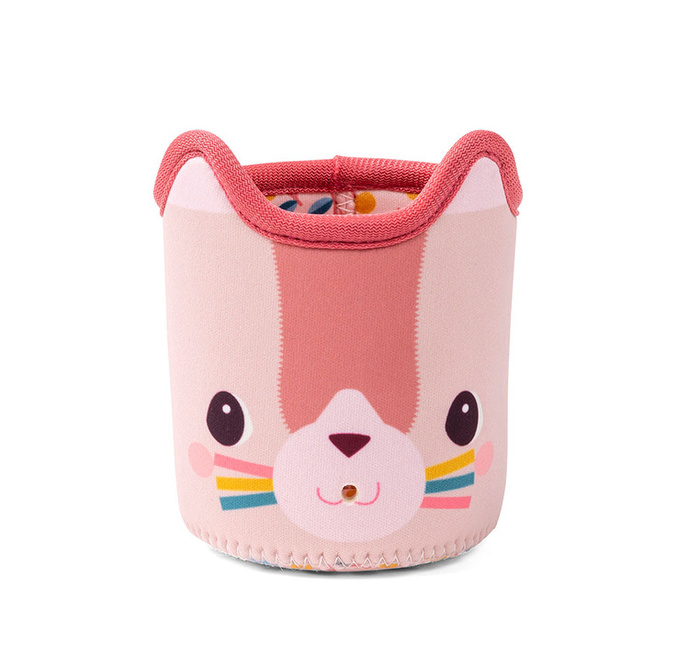 Zestaw 3 miękkich kubeczków do kąpieli Lilliputiens 83584 Piesek Jules Zabawka sensoryczna dla niemowląt