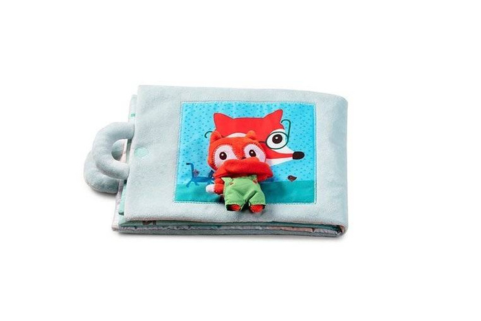 Miła, mięciutka książeczka aktywizująca z uroczą przytulanką „Dzień dobry, mały lisku” 83270-Lilliputiens