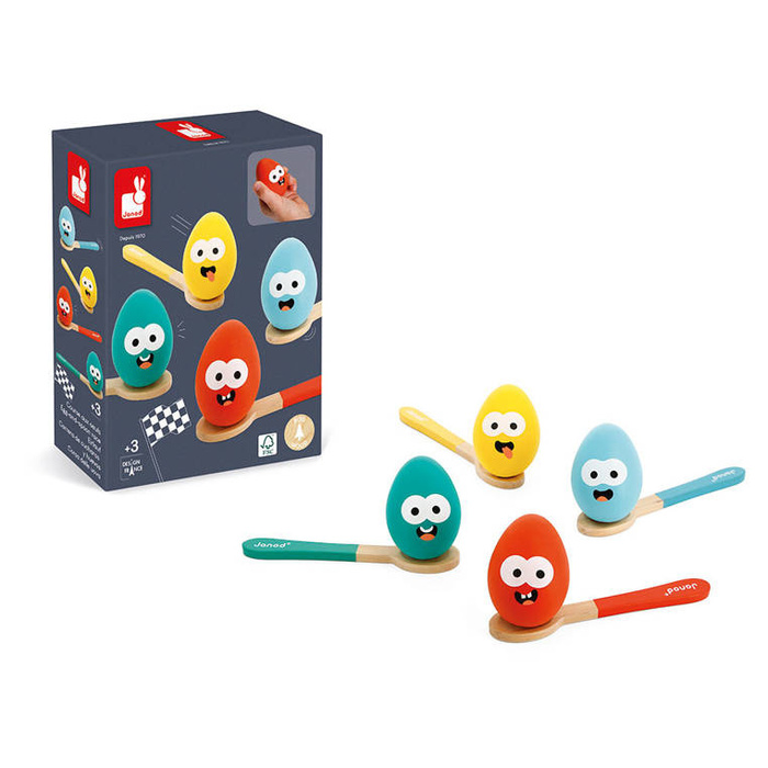 Gra Wyścig z jajkiem i łyżką Janod J07729