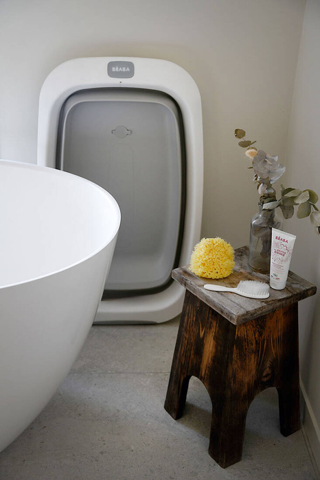 Składana wanienka dla dziecka Eazy Pop Camélé'O Gris velours Beaba 920404