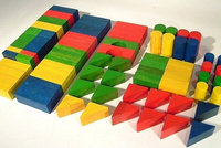 Klocki drewniane z literkami dla dzieci, 210 el., zabawki konstrukcyjne