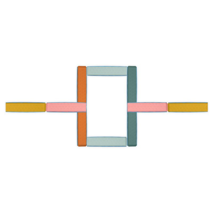 Zestaw równoważny dla dzieci Belki sensoryczne Balance & Hop Beams B.Toys BX2533Z