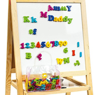 Tablica dwustronna dla dzieci z akcesoriami i regulacją wysokości 246259