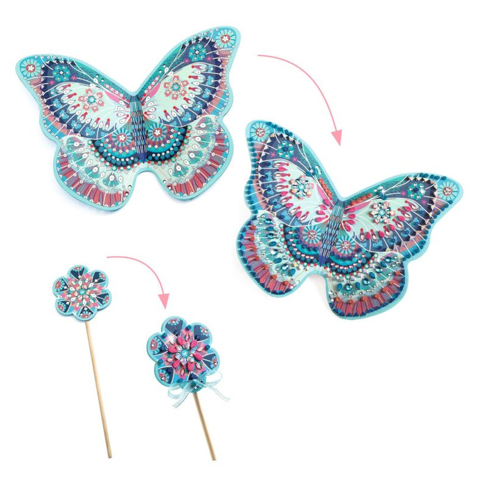 Skrzydła wróżki z różdżką Zestaw kreatywny zrób to sam Djeco DJ07939