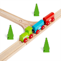 Tory do kolejki, 2 duże rozjazdy skrzyżowania, BJT108-Bigjigs Rail