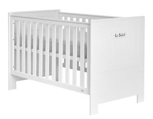 Białe łóżeczko tapczanik 140x70 Blanco Pinio Marsylia MDF