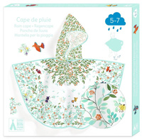 Transparentna pelerynka przeciwdeszczowa dla dzieci ptaszki Djeco DD04683