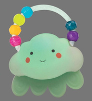 Świecący gryzak grzechotka dla dzieci Chmurka BX1560-B.Toys, zabawka dla niemowląt