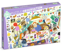 Puzzle obserwacja Urodziny 54 elementy Djeco DJ07566