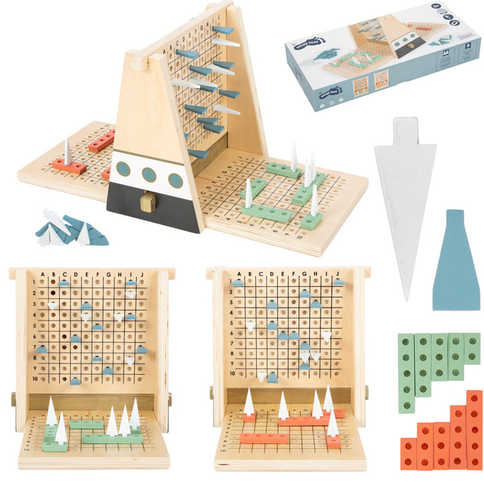 Drewniana gra w Statki Gold Edition 12221-Small Foot, gry logiczne