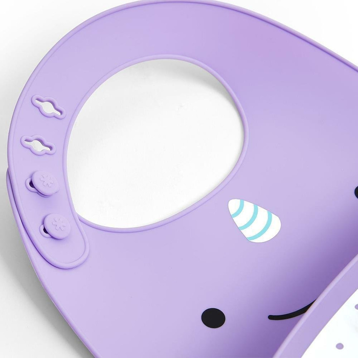 Śliniak silikonowy Zoo Narwal 9I415110-Skip Hop, akcesoria dla dzieci