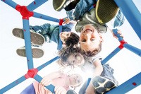 Drabinka dla dzieci Dome Climber Domowy plac zabaw Małpi gaj niebieska Lil' Monkey LM-D004 N12/21 Małpi Gaj