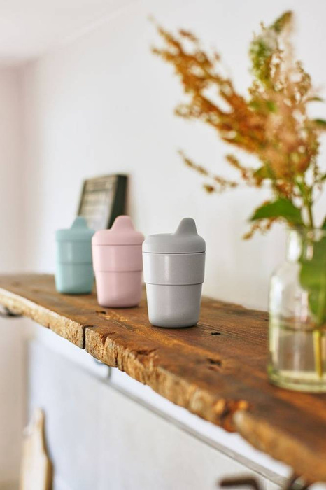 Kubek z dziubkiem i silikonową pokrywką Little Chums Pies 1310061524-Lassig, kubki dla dzieci