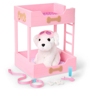 Łóżko piętrowe z pieskiem i akcesoriami różowe Puppy Dreams Bunk Bed Our Generation BD35530Z