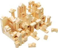 Drewniane klocki w worku 100 el 7073-Small Foot, klocki dla dzieci