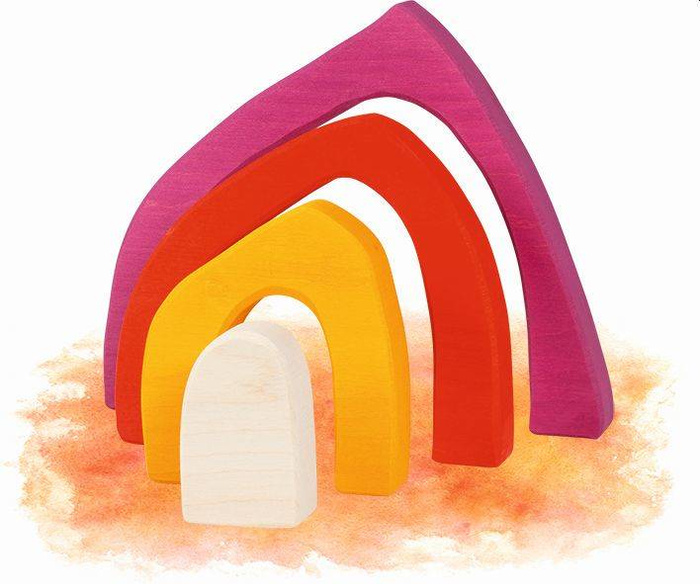 Układanka dopasowywanka Cztery Pory Roku 58471-goki, klocki drewniane